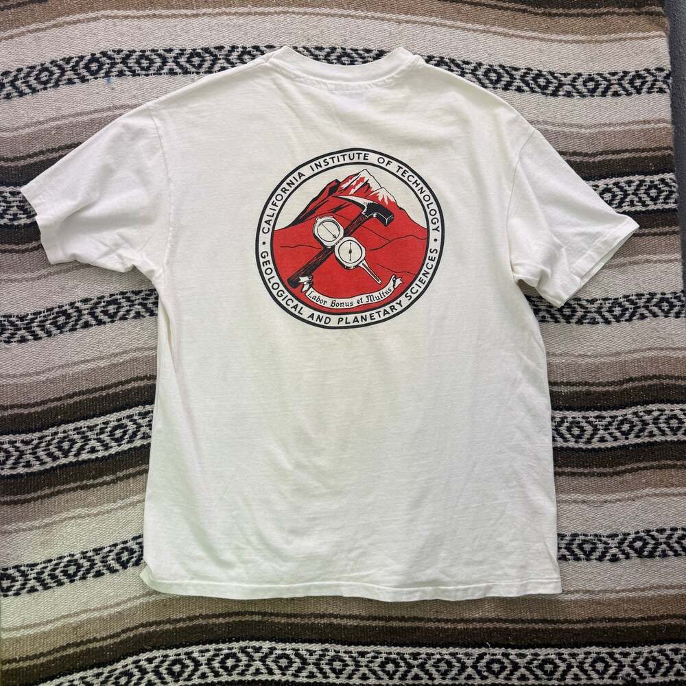 Vintage 80's CalTech California Institute of Technology Geological Shirt Sz XL